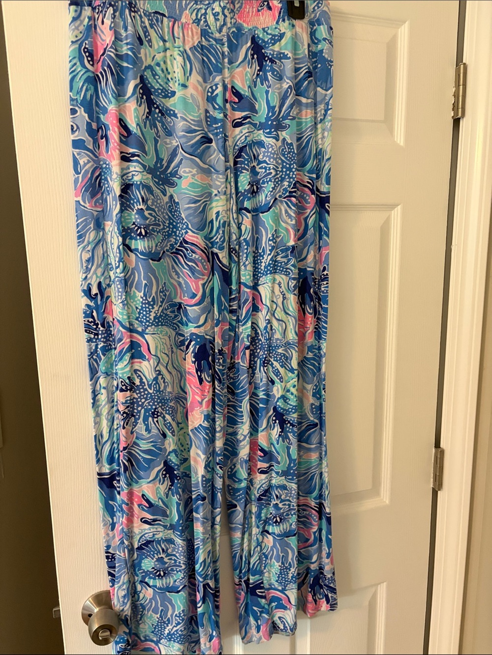 Lilly Pulitzer Blue Multi-Color Printed pants